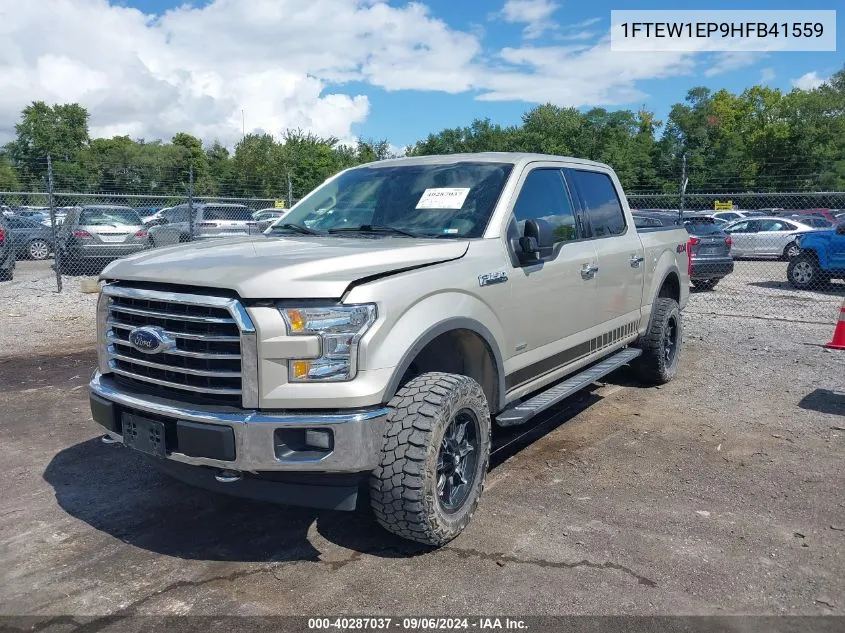 2017 Ford F-150 Xlt VIN: 1FTEW1EP9HFB41559 Lot: 40287037