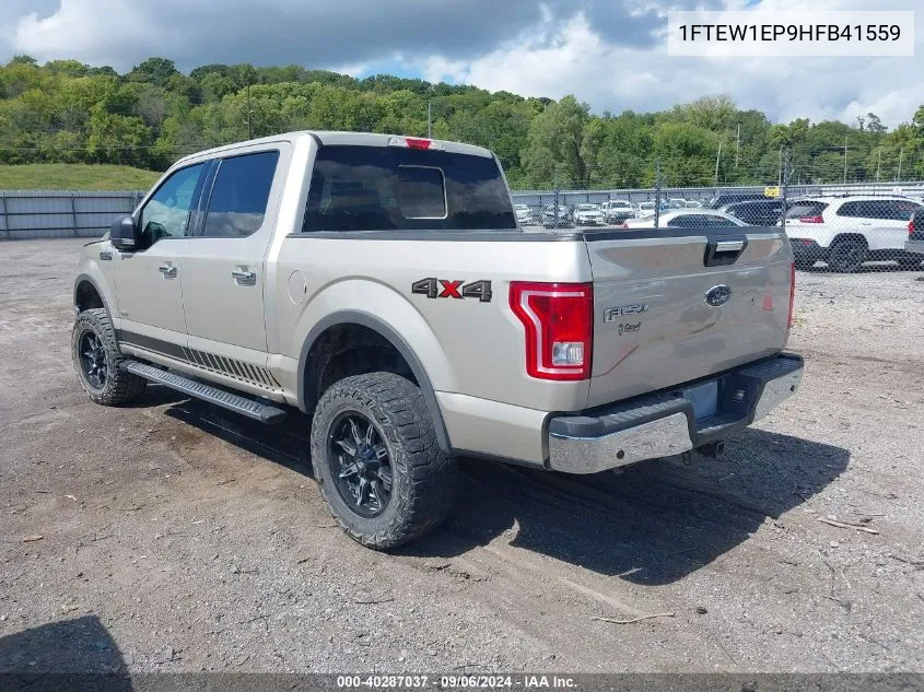 2017 Ford F-150 Xlt VIN: 1FTEW1EP9HFB41559 Lot: 40287037