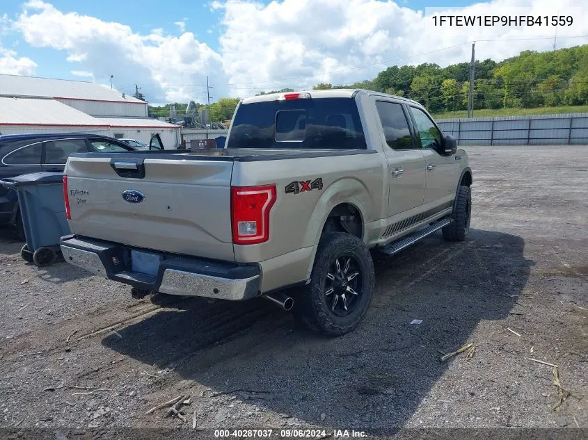 2017 Ford F-150 Xlt VIN: 1FTEW1EP9HFB41559 Lot: 40287037