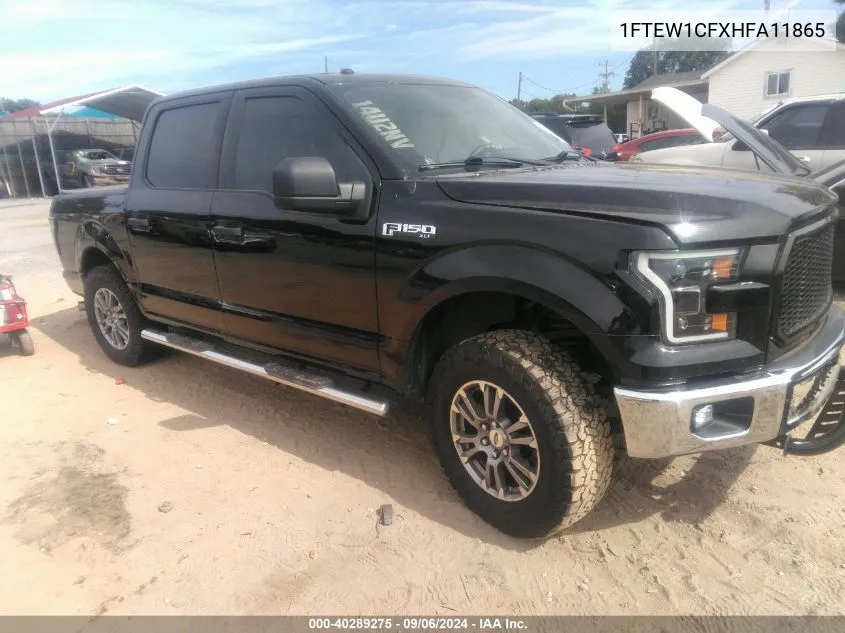 1FTEW1CFXHFA11865 2017 Ford F-150 Xlt