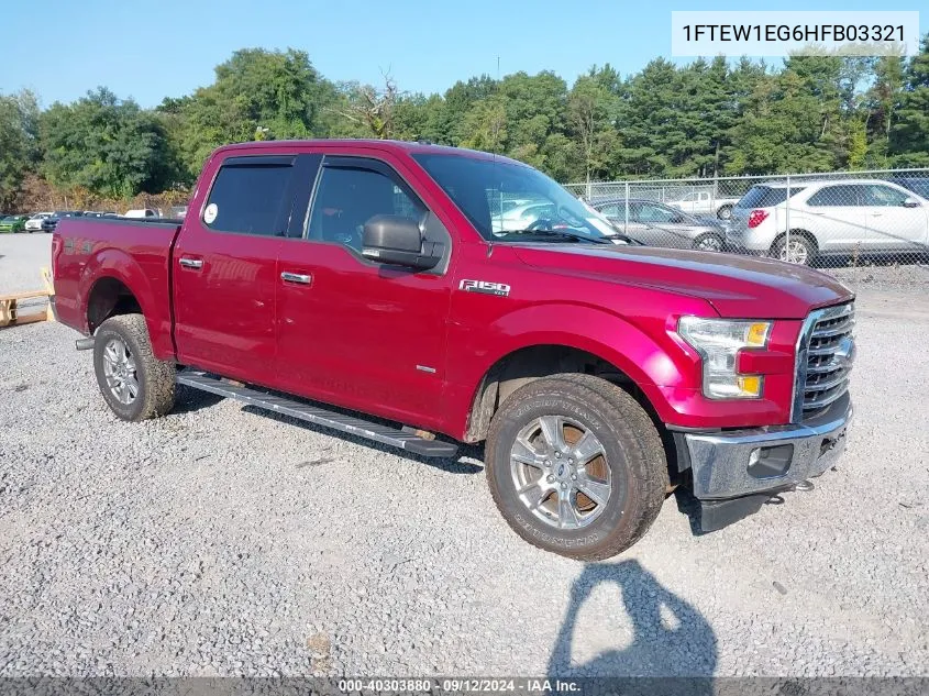 1FTEW1EG6HFB03321 2017 Ford F-150 Supercrew