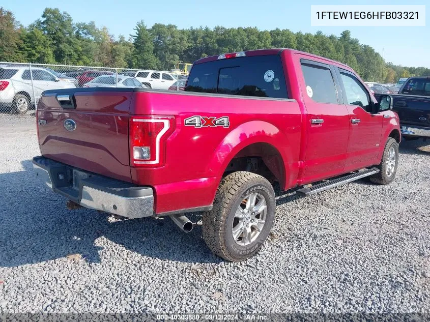 1FTEW1EG6HFB03321 2017 Ford F-150 Supercrew