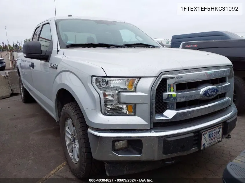 1FTEX1EF5HKC31092 2017 Ford F-150 Xlt