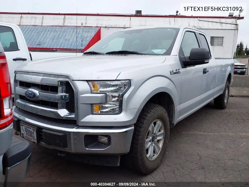 1FTEX1EF5HKC31092 2017 Ford F-150 Xlt