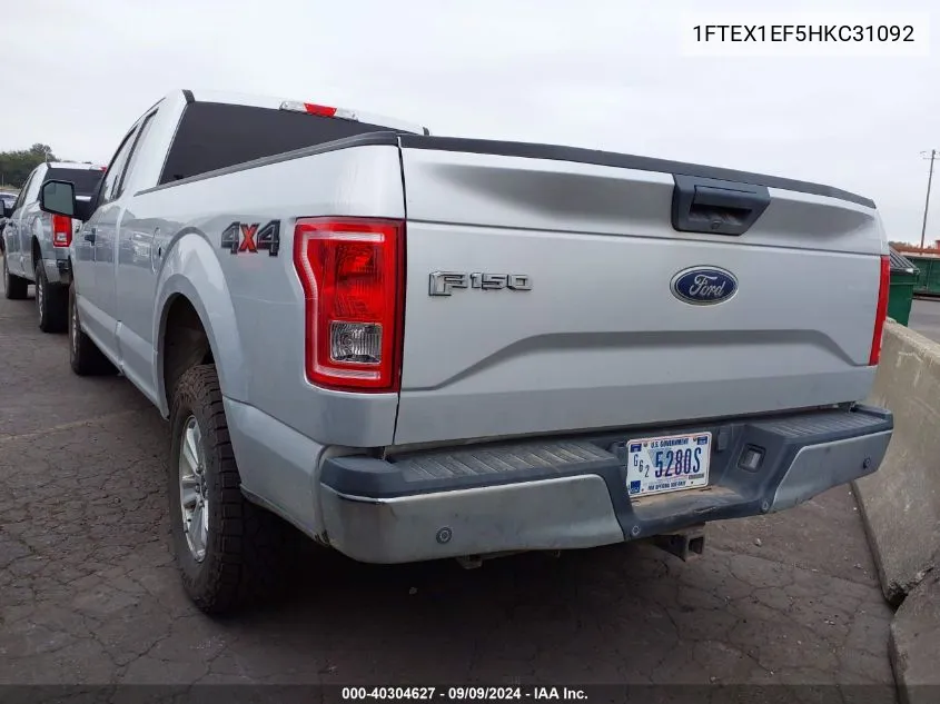 1FTEX1EF5HKC31092 2017 Ford F-150 Xlt