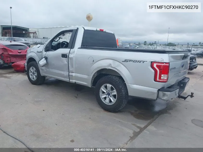 1FTMF1CFXHKC90270 2017 Ford F-150 Xl