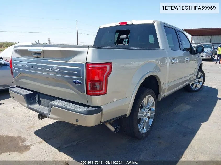 1ETEW1EG1HFA59969 2017 Ford F150 Xl