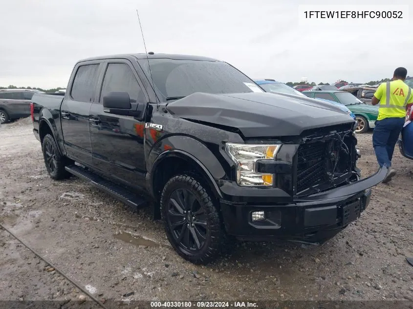 2017 Ford F-150 Xlt VIN: 1FTEW1EF8HFC90052 Lot: 40330180