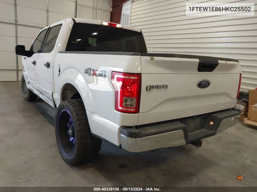 1FTEW1E86HKC25502 2017 Ford F-150 Xlt