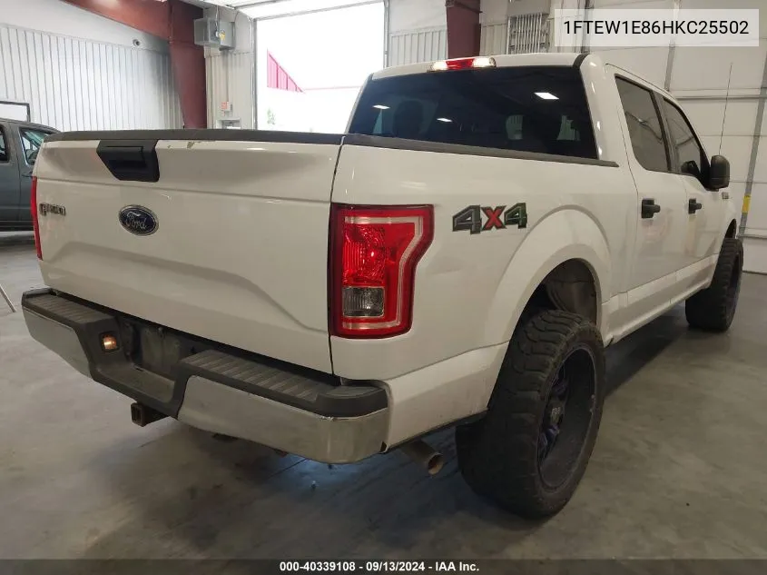 1FTEW1E86HKC25502 2017 Ford F-150 Xlt