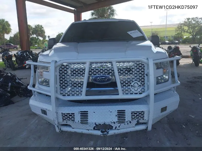 1FTEW1CG2HKD75097 2017 Ford F-150 Xlt