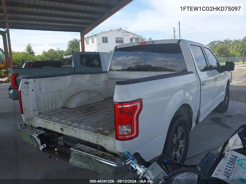 1FTEW1CG2HKD75097 2017 Ford F-150 Xlt