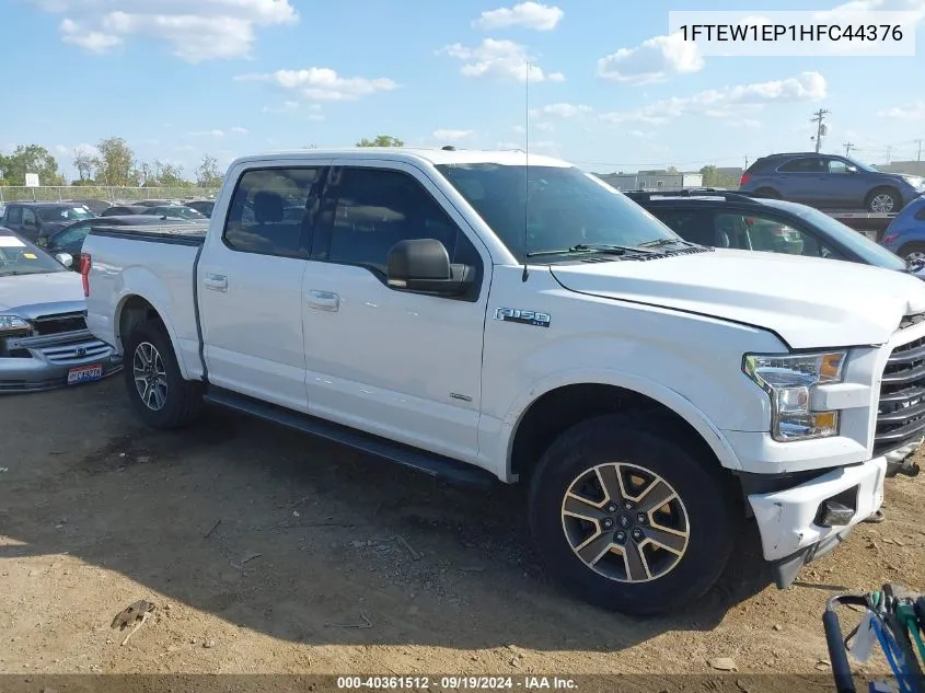 2017 Ford F-150 Xlt VIN: 1FTEW1EP1HFC44376 Lot: 40361512