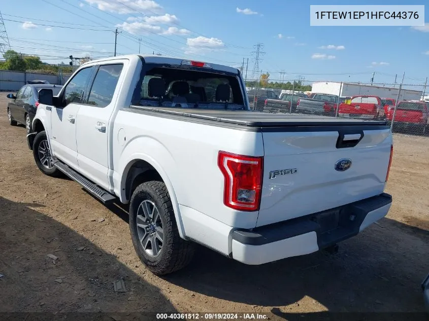 2017 Ford F-150 Xlt VIN: 1FTEW1EP1HFC44376 Lot: 40361512