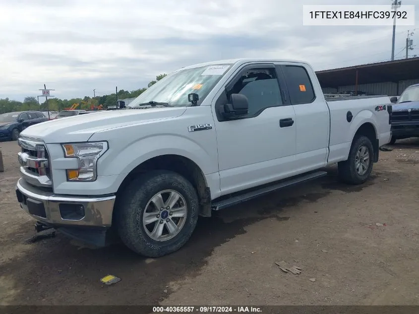 2017 Ford F-150 Xlt VIN: 1FTEX1E84HFC39792 Lot: 40365557