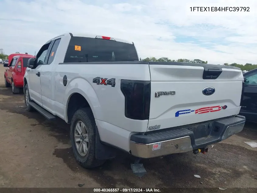 2017 Ford F-150 Xlt VIN: 1FTEX1E84HFC39792 Lot: 40365557