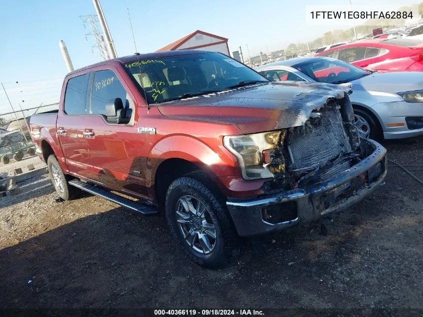 1FTEW1EG8HFA62884 2017 Ford F150 Supercrew