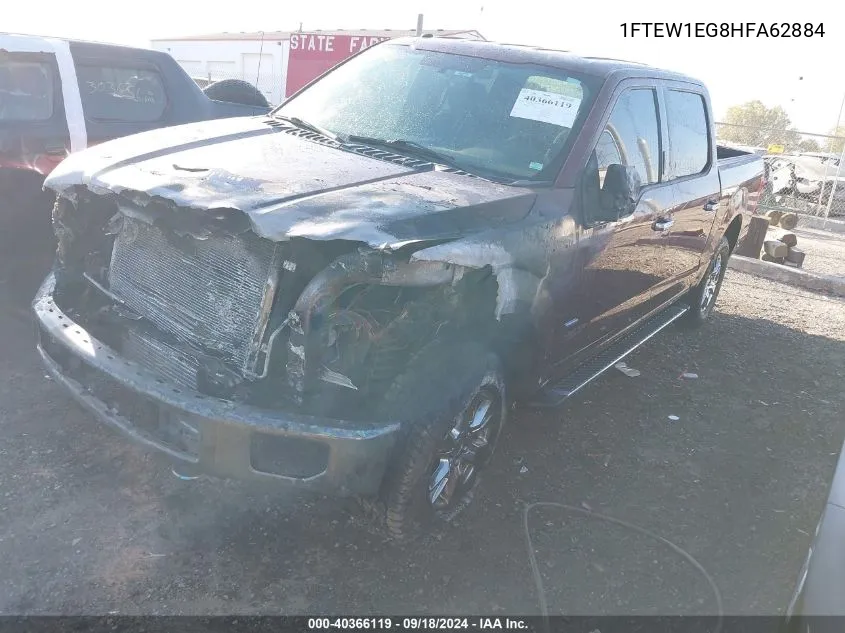 1FTEW1EG8HFA62884 2017 Ford F150 Supercrew