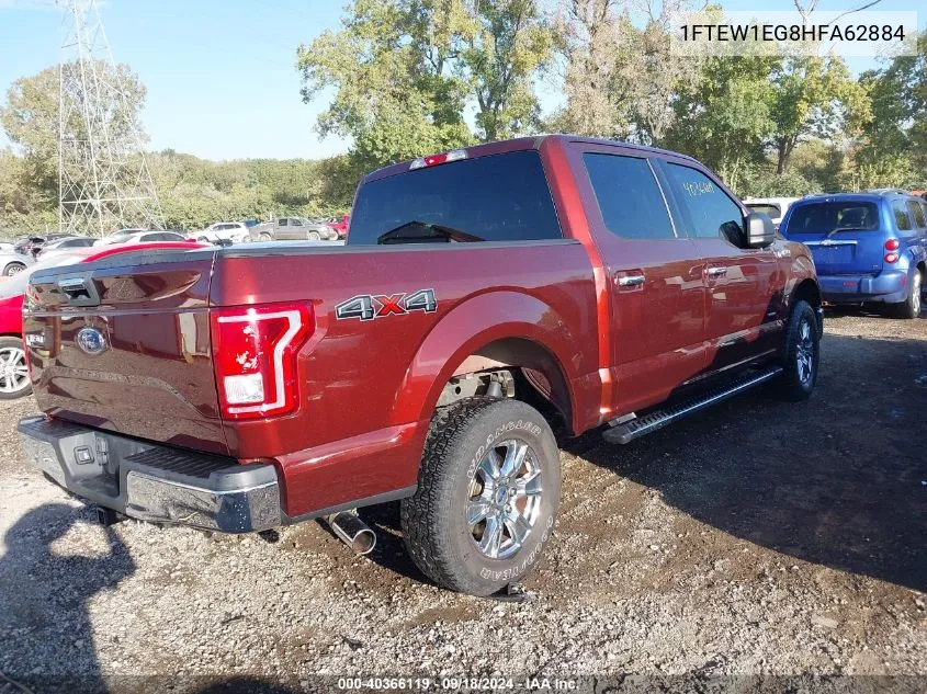 1FTEW1EG8HFA62884 2017 Ford F150 Supercrew