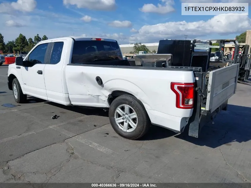 1FTEX1CPXHKD83932 2017 Ford F-150 Xl