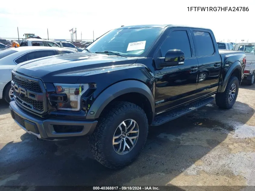 1FTFW1RG7HFA24786 2017 Ford F-150 Raptor