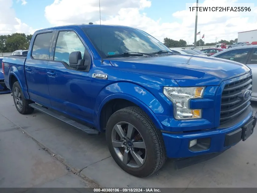 2017 Ford F-150 Xlt VIN: 1FTEW1CF2HFA25596 Lot: 40380106