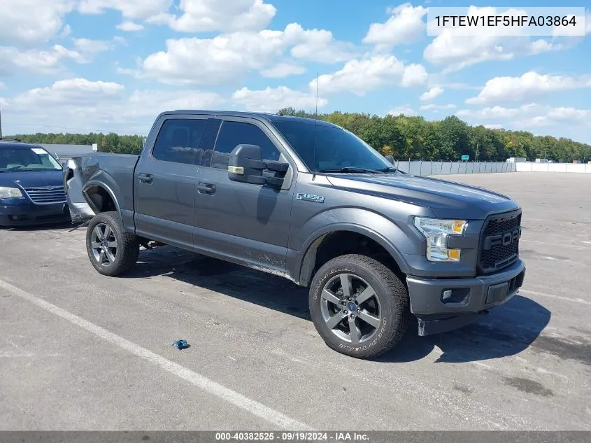 2017 Ford F-150 Xlt VIN: 1FTEW1EF5HFA03864 Lot: 40382525