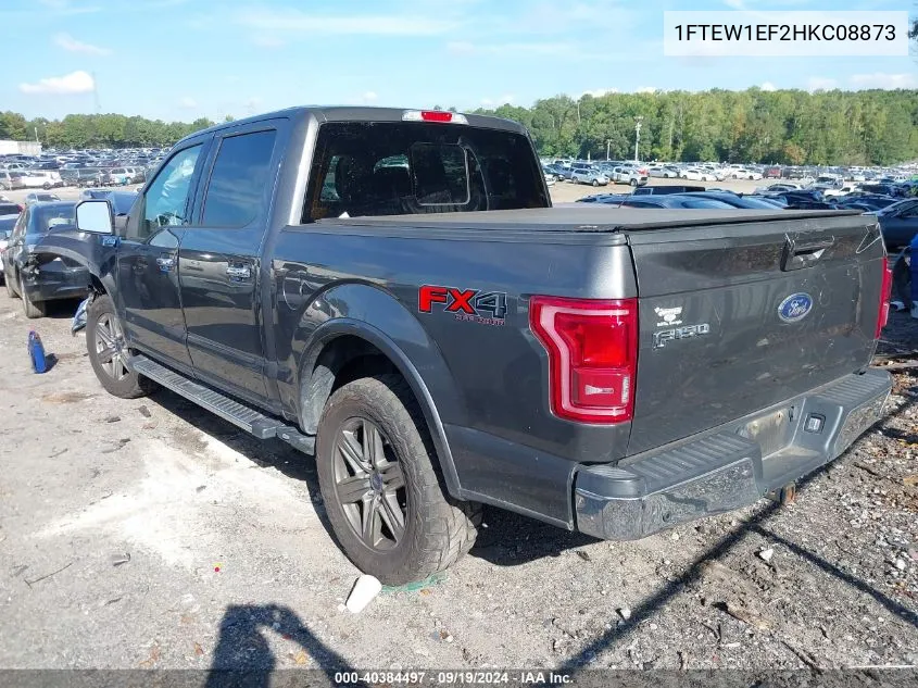 2017 Ford F-150 Lariat VIN: 1FTEW1EF2HKC08873 Lot: 40384497