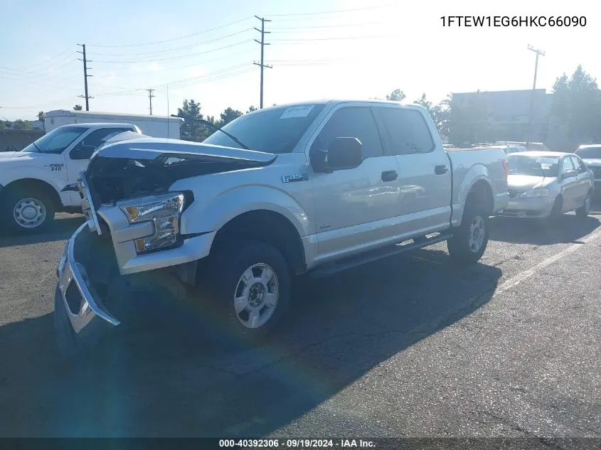 2017 Ford F-150 Xlt VIN: 1FTEW1EG6HKC66090 Lot: 40392306