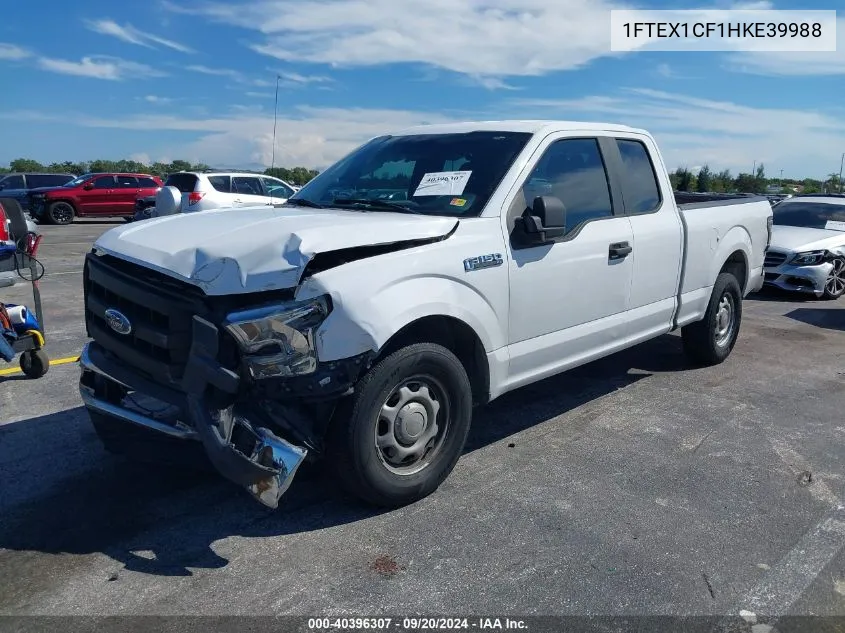 2017 Ford F-150 Xl VIN: 1FTEX1CF1HKE39988 Lot: 40396307