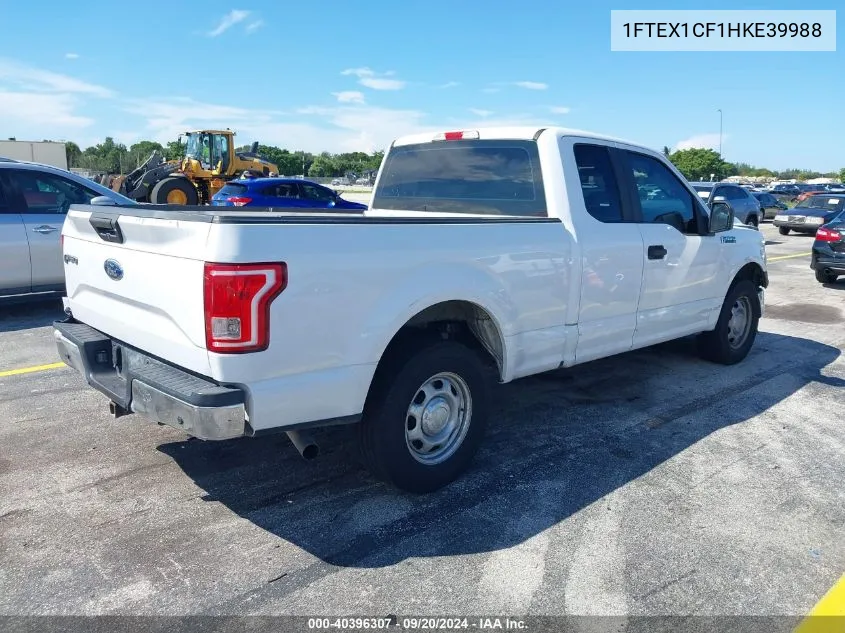 2017 Ford F-150 Xl VIN: 1FTEX1CF1HKE39988 Lot: 40396307