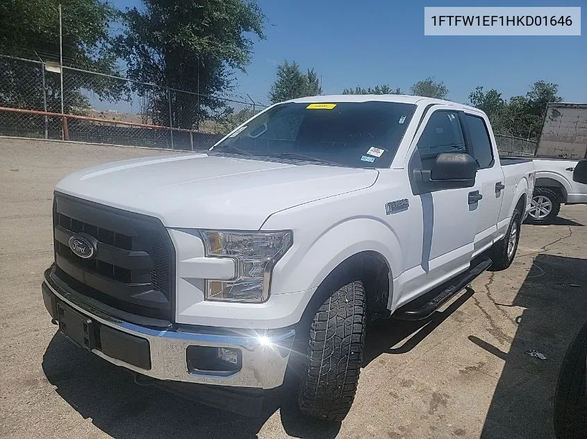 2017 Ford F-150 Xl VIN: 1FTFW1EF1HKD01646 Lot: 40397353