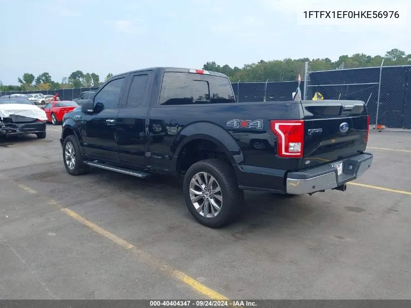 2017 Ford F-150 Xlt VIN: 1FTFX1EF0HKE56976 Lot: 40404347