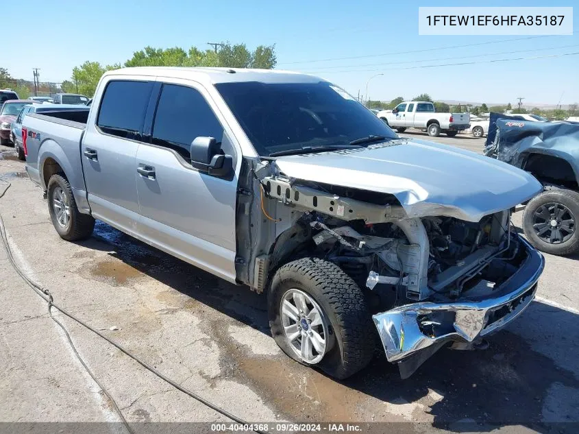 2017 Ford F-150 Xlt VIN: 1FTEW1EF6HFA35187 Lot: 40404368