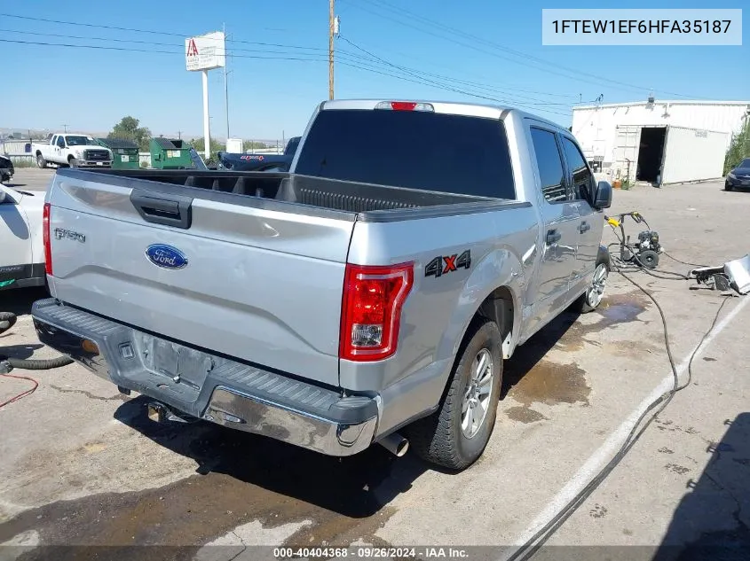 2017 Ford F-150 Xlt VIN: 1FTEW1EF6HFA35187 Lot: 40404368