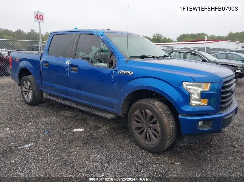 2017 Ford F-150 Xl VIN: 1FTEW1EF5HFB07903 Lot: 40410216