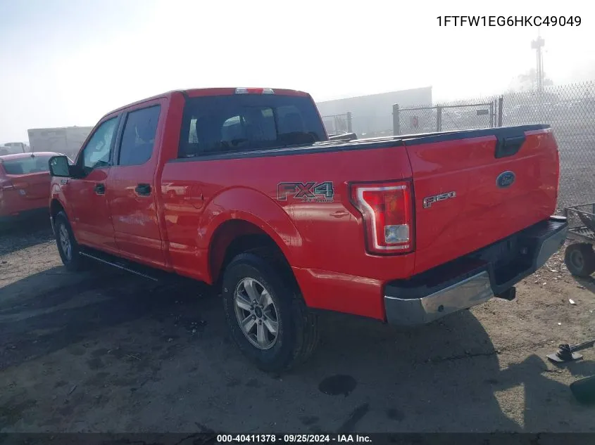 2017 Ford F-150 Xlt VIN: 1FTFW1EG6HKC49049 Lot: 40411378