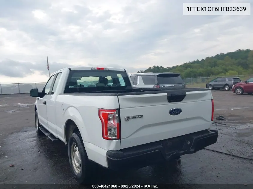 2017 Ford F-150 Xl VIN: 1FTEX1CF6HFB23639 Lot: 40421960