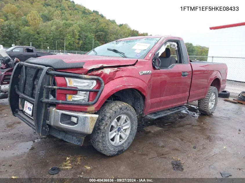 2017 Ford F-150 Xlt VIN: 1FTMF1EF5HKE08433 Lot: 40436836