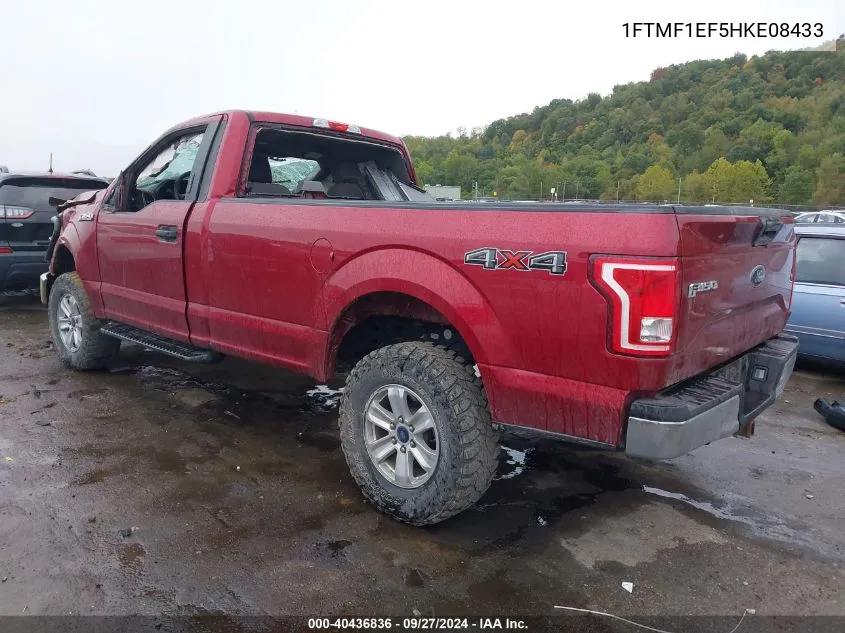 2017 Ford F-150 Xlt VIN: 1FTMF1EF5HKE08433 Lot: 40436836