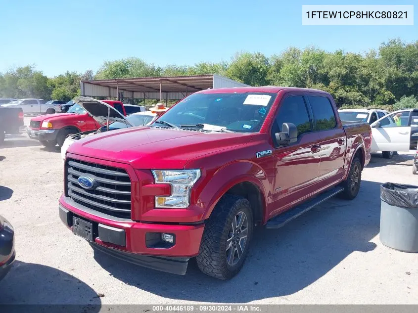 2017 Ford F-150 Xlt VIN: 1FTEW1CP8HKC80821 Lot: 40446189