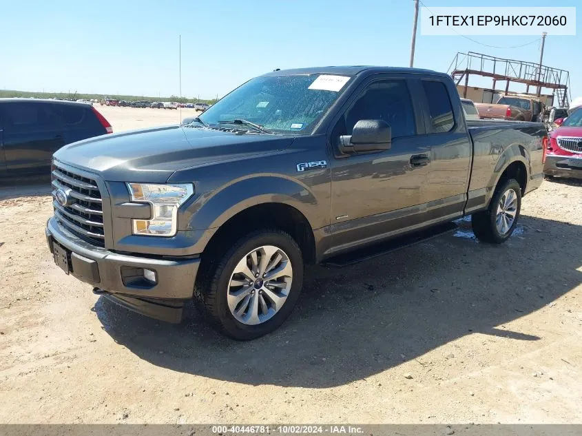 2017 Ford F-150 Xl VIN: 1FTEX1EP9HKC72060 Lot: 40446781