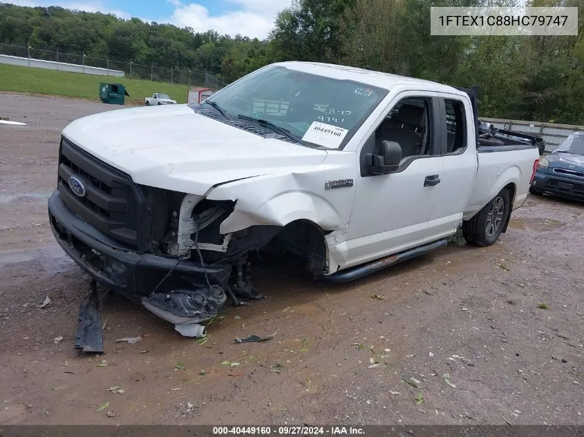 2017 Ford F150 VIN: 1FTEX1C88HC79747 Lot: 40449160