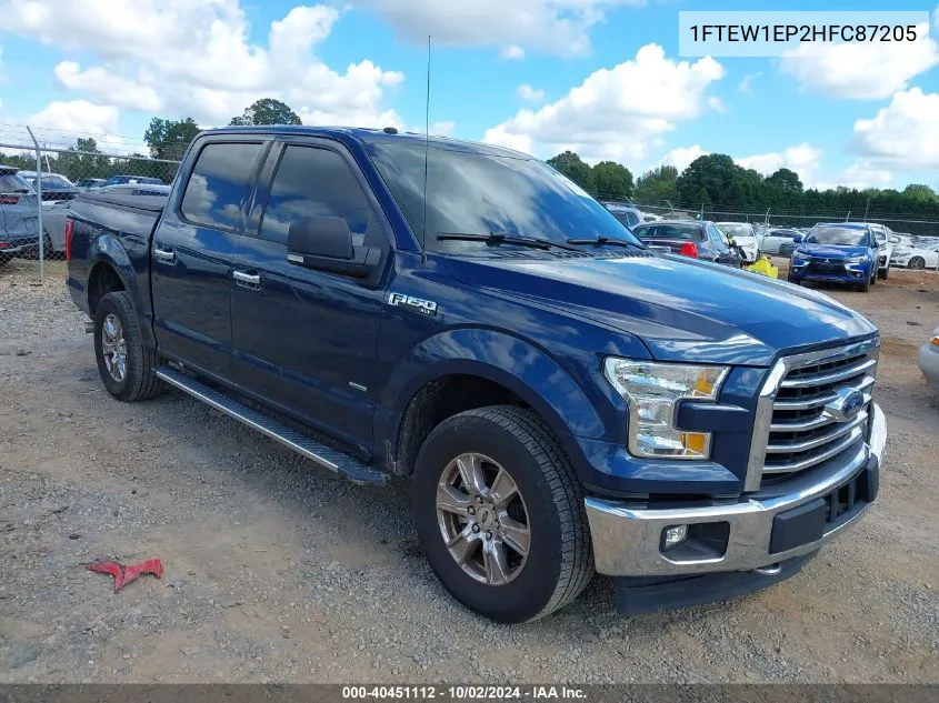 2017 Ford F-150 Xlt VIN: 1FTEW1EP2HFC87205 Lot: 40451112