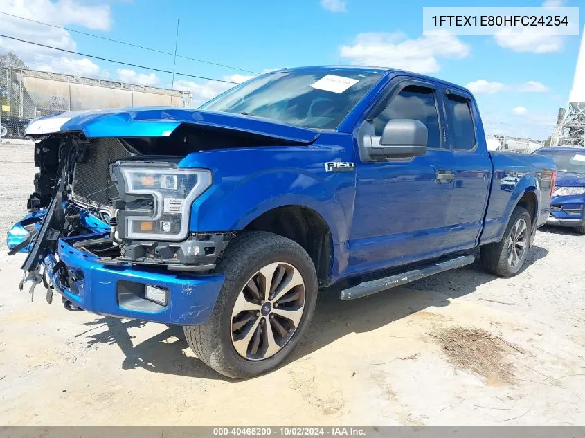 2017 Ford F-150 Xlt VIN: 1FTEX1E80HFC24254 Lot: 40465200