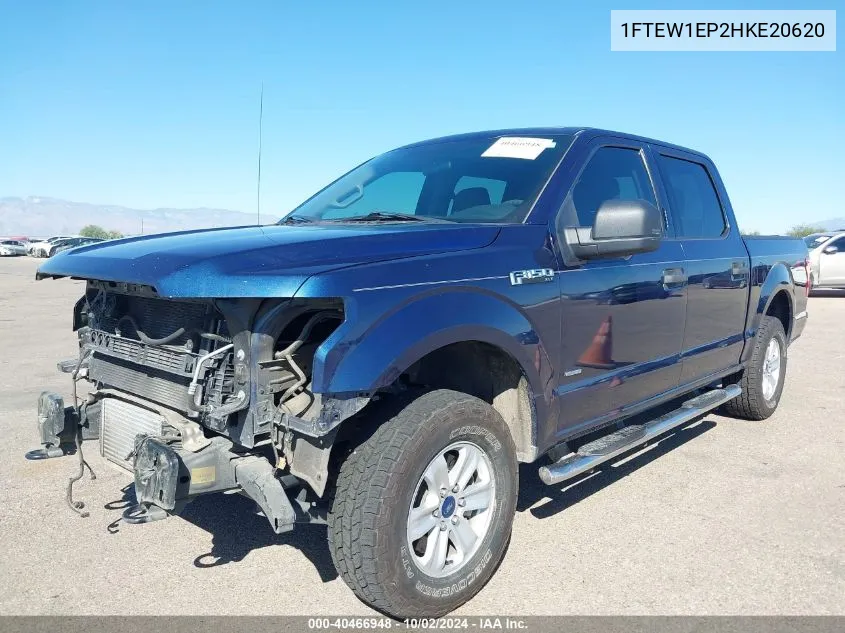 2017 Ford F-150 Xlt VIN: 1FTEW1EP2HKE20620 Lot: 40466948