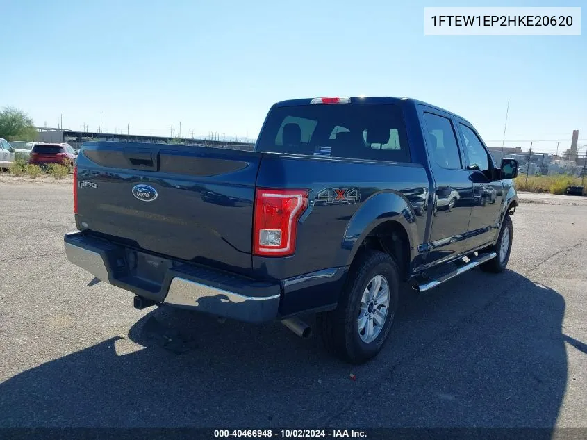 2017 Ford F-150 Xlt VIN: 1FTEW1EP2HKE20620 Lot: 40466948