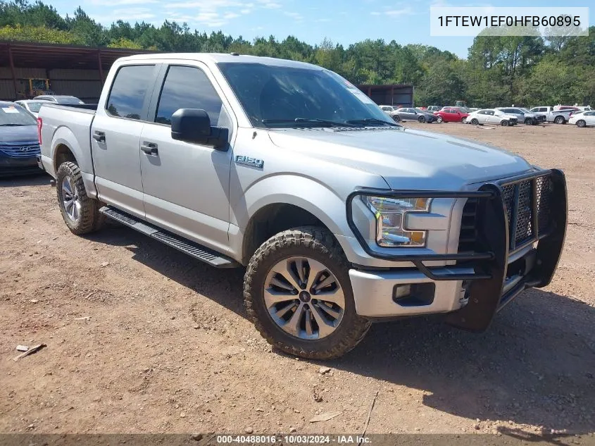 2017 Ford F-150 Xl VIN: 1FTEW1EF0HFB60895 Lot: 40488016