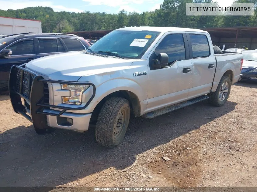 2017 Ford F-150 Xl VIN: 1FTEW1EF0HFB60895 Lot: 40488016