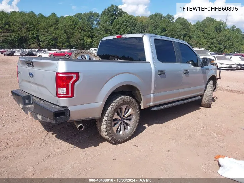 2017 Ford F-150 Xl VIN: 1FTEW1EF0HFB60895 Lot: 40488016